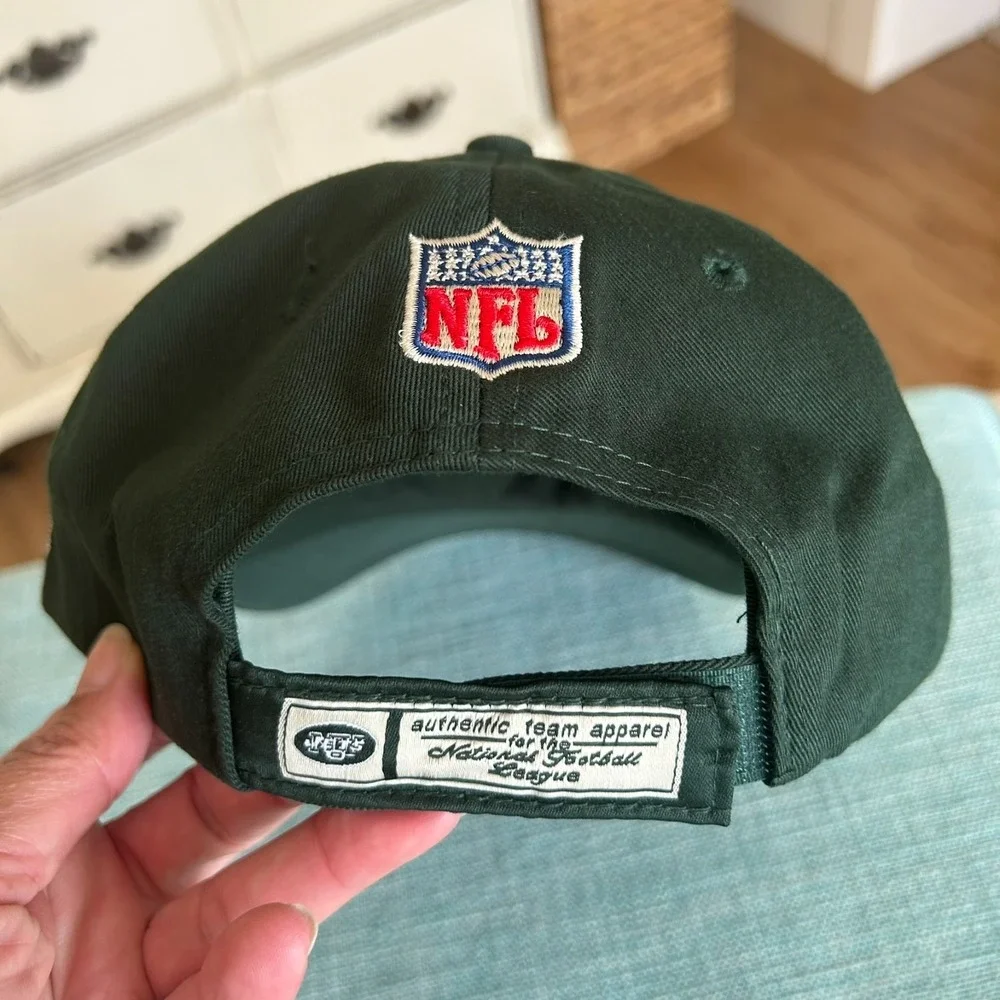 Vintage PUMA New York Jets‎ NFL Pro Line Strapback Embroidered Green Hat